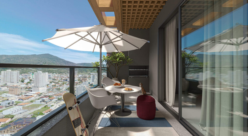 Espaço rooftop com churrasqueira - BG Canas