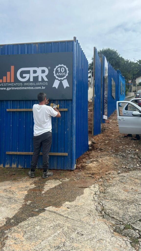 Local e tapume do Terreno BG2